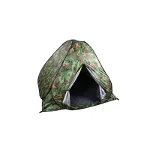 Cort camping, Verk Group, 3-4 persoane, impermeabil, cu husa, camuflaj, 200x200x130 cm, Verk Group
