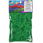 Set 600 Elastice Rainbow Loom Neon Verde