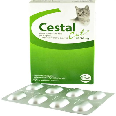 Cestal Pisica, 1 tableta, Ceva
