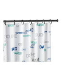 Bară/tijă telescopică pentru perdeaua de duș Wenko Shower Curtain Rod, negru, Wenko