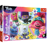 Puzzle Trefl Maxi DreamWorks Trolls, Lumea muzicala a trolilor 24 piese, Trefl