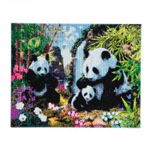 Set creativ tablou cu cristale, Crystal Art Panda Valley 40x50cm CAK-A21