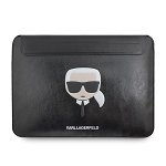 Husa Originala Karl Lagerfeld Compatibila Cu Macbook Pro / Air 13 Inch Piele negru -klcs133khbk