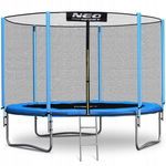 Trambulina de gradina cu plasa exterioara si scara 312cm 10FT Neo-Sport Albastru, Neo Sport