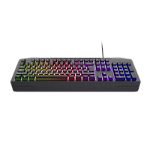 Tastatura Trust cu fir GXT836 Evocs, numar butoane 114, interfata USB 2.0, conector USB-A, iluminare RGB rainbow, negru, TRUST
