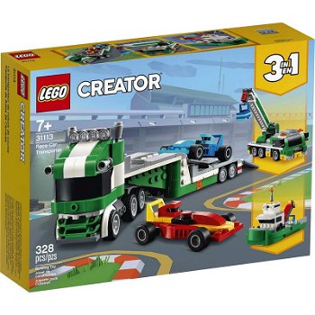 Creator race car transporter 31113, Lego