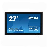 Monitor POS touchscreen iiyama ProLite T2735MSC 27 inch Full HD PCAP negru mat, IIYAMA