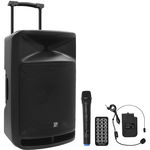 Boxa Portabila 15''/38Cm Tweeter 350W Bt Usb Fm Sd Negru, BoomTone DJ