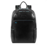 Blue square computer backpack, Piquadro