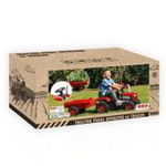 Tractor cu pedale si Remorca, rosu, 53x143x45 cm, 