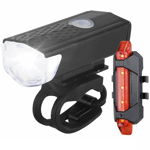 Set Lanterna LED NYTRO pentru Bicicleta si Trotineta, Far si Stop, 3 Functii Lumina, Acumulatori, NYTRO