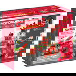 Joc de Constructie Magnetic Magformers Amazing Rescue Set - Statia de Pompieri, 50 piese, Magformers