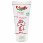Pasta de dinti pentru copii cu aroma de zmeura, 50ml, Friendly Organic, Friendly Organic