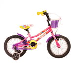 Bicicleta Copii Dhs 1402 2022 - 14 Inch, Roz, DHS