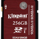 Card memorie Kingston SDXC 256GB Clasa 10 UHS-I U3