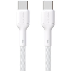 Cablu pentru incarcare si transfer de date Dudao L9C, USB-C/USB-C, 65W, 2 m, Alb