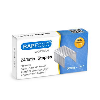 Capse 24/6 Rapesco 1000 bucati/cutie, Rapesco