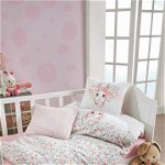 Lenjerie de pat pentru copii Piapimo Junior cu umplutură 100x150 cm, față-verso, roz și nisip PIAPIMO, Piapimo