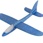 Avion planor din spuma cu luminite - Albastru, Grafix