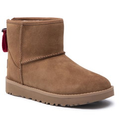Ugg Cizme de zăpadă W Classic Mini Logo Zip 1122671 Negru