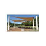 Parasolar triunghiular, Sunshade, Bizzotto, 360x360 cm, poliester, natural, Bizzotto