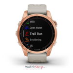 Smartwatch Garmin Fenix 7S Solar, 42 mm, Rose Gold/Light Sand