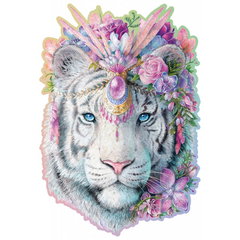 Puzzle 2D, din lemn, Tigru mistic, 250 piese