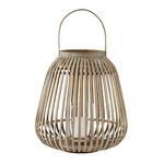 Felinar decorativ din bambus Lantern 341013 Natural, Ø37xH40 cm, Villa Collection