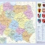 Demart Harta administrativă a Poloniei. Pad de birou - 261907, Demart