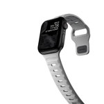 Curea rezistenta la apa NOMAD Sport Strap compatibila cu Apple Watch 4/5/6/7/8/SE 38/40/41mm, S/M, Gri, NOMAD