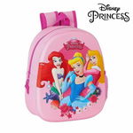 Rucsac pentru Copii 3D Princesses Disney M890 Roz 27 x 32 x 10 cm, Princesses Disney