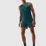 Șort de alergare cu uscare rapidă pentru bărbați - verde marin, 4F Sportswear