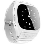 Smartwatch M26 Plus, Bluetooth, Pedometru, Carcasa metalica, White