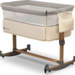 Patut Co-Sleeper cu sistem de leganare Leonie, Beige Sand, Lionelo