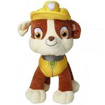 Jucarie din plus Rubble Classic, Paw Patrol, 24 cm, Play by Play