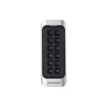 Cititor de proximitate RFID cu tastatura Hikvision DS-K1107EK, EM, PIN/card, 125 KHz, interior/exterior, HikVision