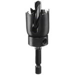 2609256D01 - Carota pentru lemn, 25 mm, tija hexagonala, adaptor cu burghiu de centrare, BOSCH