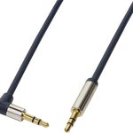 Minijack 3,5 mm - 3,5 mm mini-jack, 1, Navy (CA11100), LogiLink