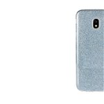 Husa de protectie, Glitter Case, Samsung Galaxy J3 (2017), Albastru, OEM