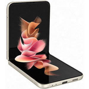 Telefon mobil Samsung Galaxy Z Flip3, 5G, 128GB, 8G RAM, Dual SIM, Cream