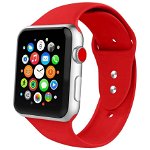 Curea silicon Tech-Protect Icon V2 compatibila cu Apple Watch 4/5/6/7/8/SE 38/40/41mm Red
