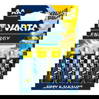 Set 4 buc baterie alcalina AA/LR6/MN1500, Varta