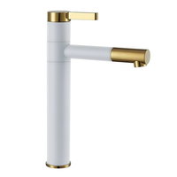 Baterie Smart alb mat gold inalta – H 29,5 cm, Rea Baterie Smart alb mat gold inalta – H 29,5 cm, Rea