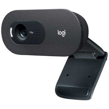 Camera web, Logitech, HD, 720p/30fps, USB-A, Negru