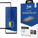 Folie ecran 3MK HardGlass Max Lite, pentru Sony Xperia 10 III, Full Cover, Claritate HD, Negru, 3MK