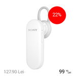 SONY Casca Bluetooth Multipoint Alb, SONY