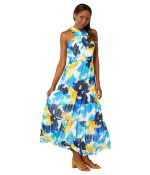 Imbracaminte Femei Maggy London Ribbon Stripe Maxi Dress Soft WhiteRoyal Blue, Maggy London
