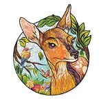 Puzzle 2D Colorat, Charming Little Deer, Wood Trick, 135 piese