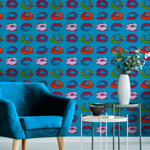 Tapet designer Neon Kiss, Blue, MINDTHEGAP, 4.68mp / cutie