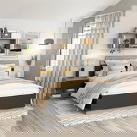 Pat matrimonial AMBRO, 140x200, Antracit, Oak, Tamos